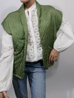FRENKIE  gilet zijdemix free size ZGAN, Kleding | Dames, Ophalen of Verzenden, Zo goed als nieuw, Groen