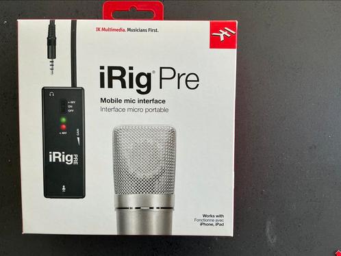 IRig pre IK Multimedia voor microfoon ipad iphone, Muziek en Instrumenten, Microfoons, Zo goed als nieuw, Ophalen of Verzenden