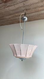 Franse glazen hanglamp, Ophalen of Verzenden, Gebruikt, Minder dan 50 cm