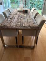 Prachtige eettafel met stoelen, Ophalen, 200 cm of meer, 50 tot 100 cm, Zo goed als nieuw