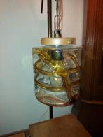 Prachtige Vintage hanglamp glas, Glas, Zo goed als nieuw, 50 tot 75 cm, Ophalen
