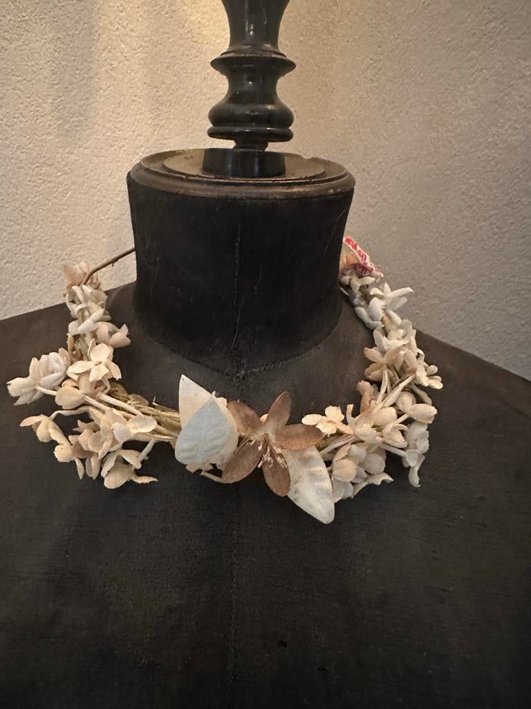 Antiek Bruidskroontje met Bloemen, Antiek en Kunst, Ophalen of Verzenden