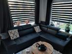 loungebank zwart kunstleder, Ophalen, Gebruikt