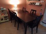 Gratis tafel met 6 stoelen, Huis en Inrichting, Ophalen, Gebruikt, 200 cm of meer, 50 tot 100 cm