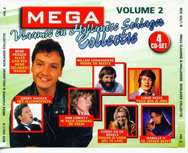 Mega Vlaamse & Hollandse Schlager Collectie - Volume 2 (4CD), Cd's en Dvd's, Cd's | Kerst en Sinterklaas, Zo goed als nieuw, Ophalen of Verzenden