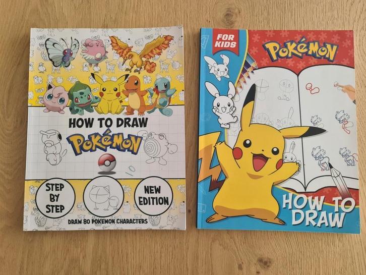 Set van 2 - How to Draw Pokémon boeken, Hobby en Vrije tijd, Verzamelkaartspellen | Pokémon, Zo goed als nieuw, Ophalen of Verzenden