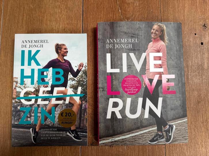 2 Hardloopboeken Annemerel de Jongh, Boeken, Sportboeken, Zo goed als nieuw, Lopen en Fietsen, Ophalen of Verzenden