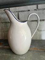 Wit emaille waterkan, kan, Antiek en Kunst, Ophalen