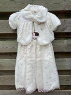 Dress mt 128 jurk met geborduurde bloemen wit bolero 80 cm, Ophalen, Nieuw, Meisje, Jurk of Rok