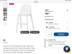 Aanschuif Kinderstoel Urban ikea ( kunststof), Kinderen en Baby's, Kinderstoelen, Ophalen, Gebruikt, Overige typen, Aanschuifbaar