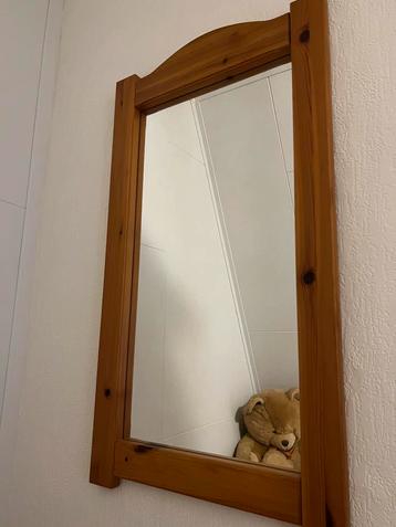 Grenen houten grote spiegel 83-52 cm beschikbaar voor biedingen