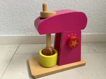 Houten speelgoed keukenmixer mixer keukentje hout beschikbaar voor biedingen