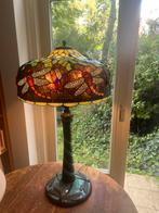 Tiffany Libelle (Dragonfly) lamp, Huis en Inrichting, Lampen | Tafellampen, Ophalen of Verzenden, Zo goed als nieuw, Glas, 75 cm of meer