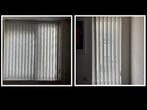 2 Witte verticale lamellen (met rails+plafond bevestiging), Huis en Inrichting, Stoffering | Gordijnen en Lamellen, Ophalen, Gebruikt
