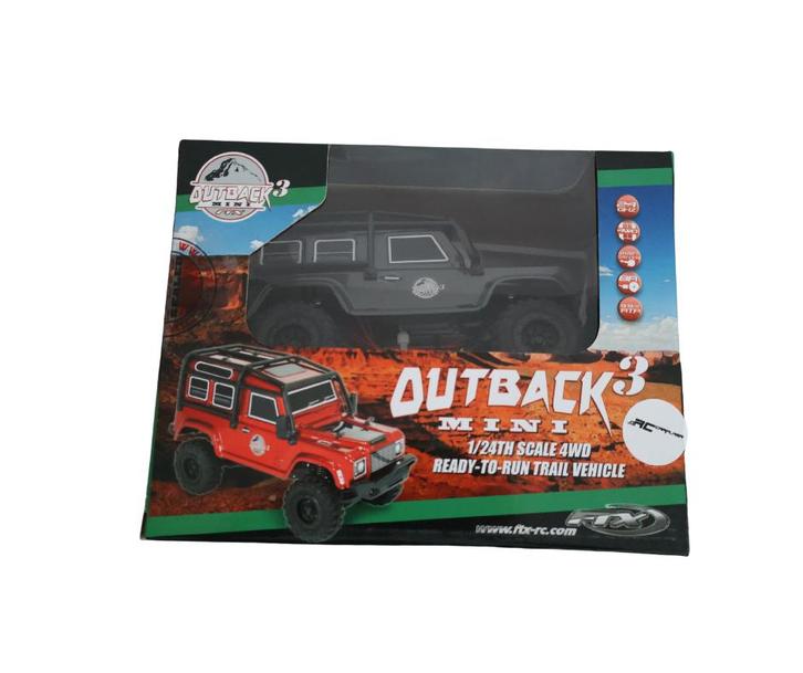 FTX OUTBACK MINI 3.0 RANGER 1:24 READY-TO-RUN - DARK GREY, Hobby en Vrije tijd, Modelbouw | Radiografisch | Auto's, Nieuw, Auto onroad