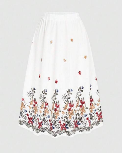 Rok Dania Wit ** NIEUW**, Kleding | Dames, Grote Maten, Nieuw, Rok, Wit, Verzenden