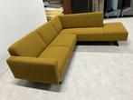 Nieuw GRATIS LEVERING Ploegstof geel bank 255x220, Ophalen of Verzenden, Zo goed als nieuw, Vierpersoons of meer, Stof