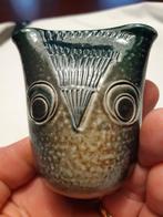 Keramiek Uil Vaasje Handgemaakt, Antiek en Kunst, Antiek | Keramiek en Aardewerk, Ophalen of Verzenden