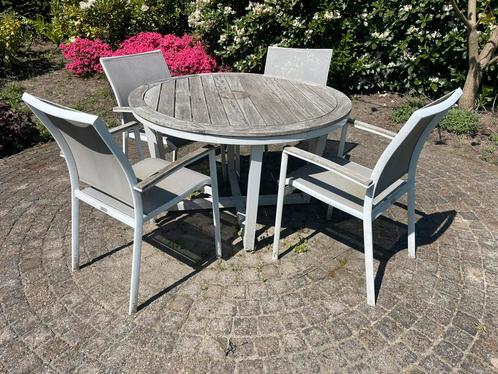 Tuintafel met stoelen, Tuin en Terras, Tuinsets en Loungesets, Zo goed als nieuw, Stoel, Ophalen