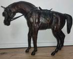Vintage paard van leer, Ophalen of Verzenden, Paard, Beeldje of Figuurtje