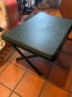 Retro kampeertafeltje, bijzettafeltje, Tuin en Terras, Tuintafels, Ophalen, Gebruikt, Rechthoekig, Kunststof