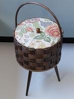 Vintage naaimand / naaitafel / opbergmand, Ophalen of Verzenden, Gebruikt