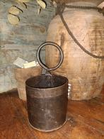 Zwart bruin ijzeren bak brocante, Ophalen of Verzenden