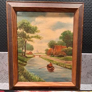 Antiek schilderij  beschikbaar voor biedingen