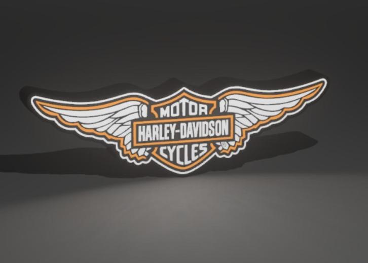 Harley davidson Mancave bar kroeg led wandlamp, Huis en Inrichting, Barren, Nieuw, Ophalen of Verzenden