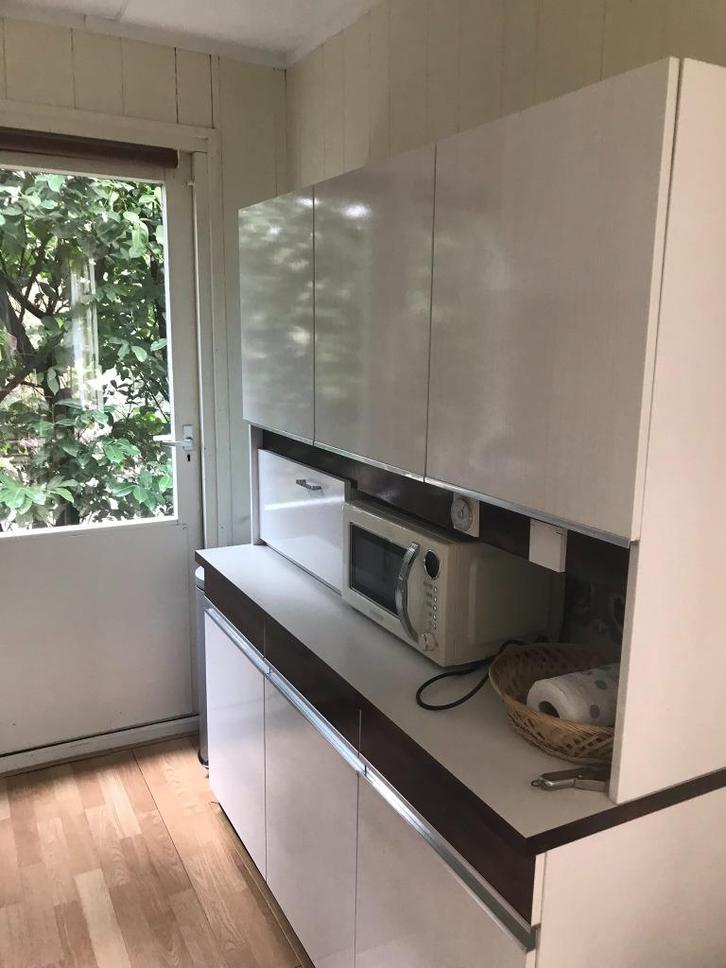 Midcentury/Vintage formica buffetkast, Huis en Inrichting, Kasten | Buffetkasten, Gebruikt, 150 tot 200 cm, 100 tot 150 cm, 25 tot 50 cm