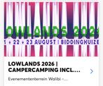 Lowlands 2026 Campercamping incl. stroomaansluiting, Eén persoon