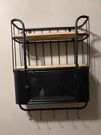 Industrieel bakkers rek wandmeubel kapstok, Wandkapstok, Ophalen of Verzenden, Zo goed als nieuw, Minder dan 100 cm