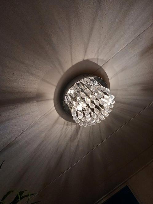 Mooie plafondlamp met mooie tekening op plafond, Huis en Inrichting, Lampen | Plafondlampen, Gebruikt, Ophalen of Verzenden