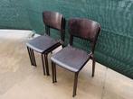 Schoolstoelen, Galvanitas, kantine, vintage, scouting, 54X, Ophalen, Gebruikt, Vijf, Zes of meer stoelen