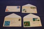 Nederland 4x FDC E127, E130, E140, E141, 4x getypt adres, Postzegels en Munten, Ophalen of Verzenden, Beschreven, Nederland