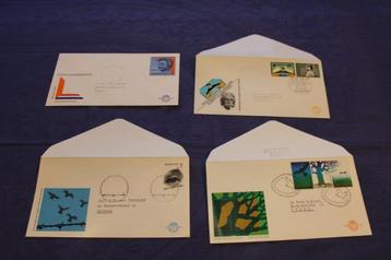 Nederland 4x FDC E127, E130, E140, E141, 4x getypt adres beschikbaar voor biedingen