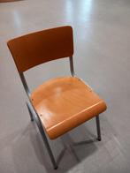 oranje stoelen, Vijf, Zes of meer stoelen, Metaal, Gebruikt, Ophalen