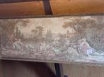 Antiek vintage Gobelin wandtapijt ingelijst Rococo landschap, Ophalen