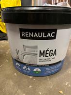 Renaulac Mega Verf - 10 Liter - Wit, Doe-het-zelf en Verbouw, Verf, Beits en Lak, Gebruikt, 5 tot 10 liter, Wit, Ophalen of Verzenden