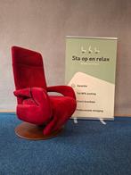 Sta op relax fauteuil Meubelzorg als nieuw velours stof, Huis en Inrichting, Fauteuils, Ophalen of Verzenden, Zo goed als nieuw