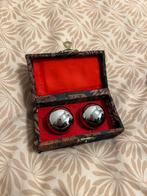 Meridiaankogels (Baoding-ballen) – set van 2 metalen., Ophalen, Zo goed als nieuw, Overige typen