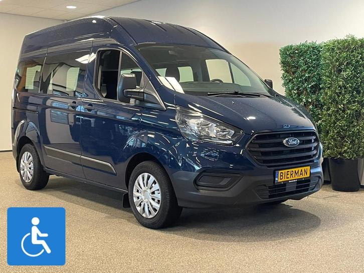 Ford Transit Custom L1H2 Rolstoelbus, Auto's, Bestelauto's, Bedrijf, Te koop, Aangepast voor mindervaliden, Boordcomputer, Centrale vergrendeling