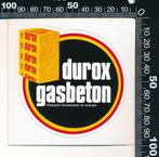 Sticker: Durox Gasbeton - Bespaart bouwkosten en energie, Ophalen of Verzenden