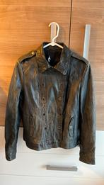 Claudia Sträter echt leren dames jasje 44 zwart z.g.a.n., Kleding | Dames, Ophalen of Verzenden, Zo goed als nieuw, Maat 42/44 (L)