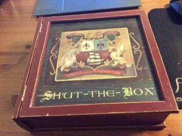 Houten Shut the Box. bookshelf edition beschikbaar voor biedingen