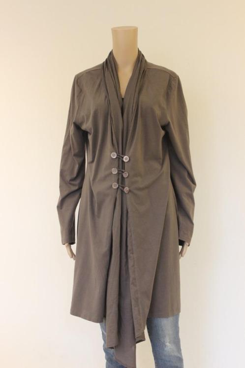 Anna van Toor taupe lang vest maat 46, Kleding | Dames, Truien en Vesten, Zo goed als nieuw, Maat 46/48 (XL) of groter, Bruin