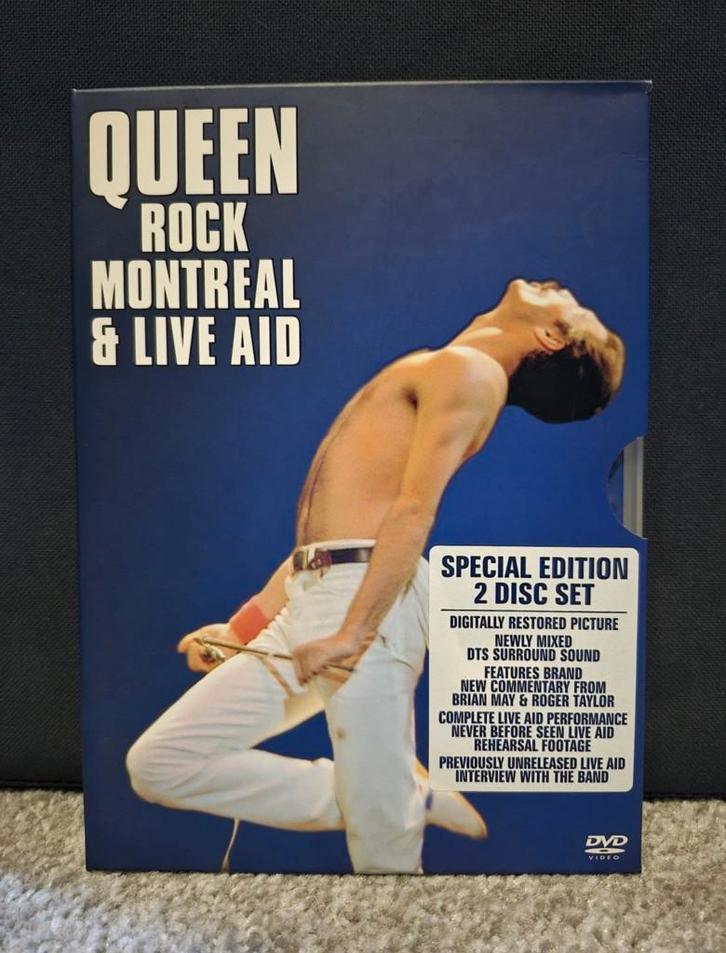 Queen - Rock Montreal & Live Aid (1981-1985), Cd's en Dvd's, Dvd's | Muziek en Concerten, Zo goed als nieuw, Muziek en Concerten