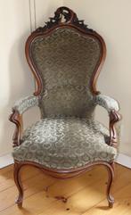 Antieke biedermeier fauteuil stoel, Ophalen