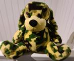 Groene Camouflage Knuffelhond - Heerlijk Zacht!, Ophalen of Verzenden, Zo goed als nieuw, Hond