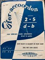 CIJFERAKKOORDEN DIVERSE christelijke liedjes ( zie foto’s), Ophalen of Verzenden, Gebruikt